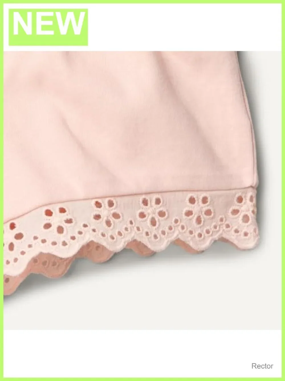 Toddler Baby Girls Cotton Eyelet Top & Shorts Play Set